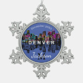 Denver in graffiti tin sneeuwvlok ornament (Voorkant)