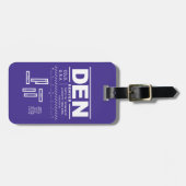 Denver International Airport DEN Bagage Label (Voorkant horizontaal)