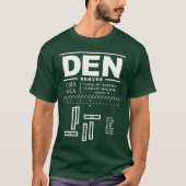 Denver International Airport DEN T-shirt (Voorkant)