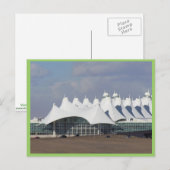 Denver International Airport Main Terminal Buildin Briefkaart (Voorkant / Achterkant)