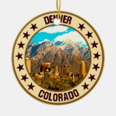 Denver Keramisch Ornament (Voorkant)