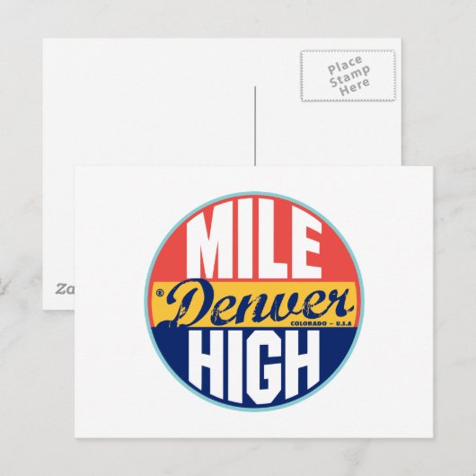 Denver  Label Briefkaart (Voorkant / Achterkant)