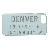Denver Latitude Longitude Case-Mate iPhone Case (Achterkant (Horizontaal))