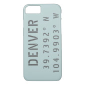 Denver Latitude Longitude Case-Mate iPhone Case (Achterkant)