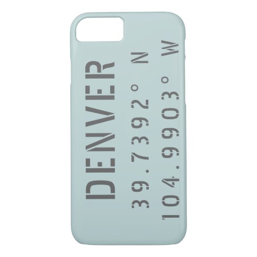 Denver Latitude Longitude Case-Mate iPhone Case (Achterkant)
