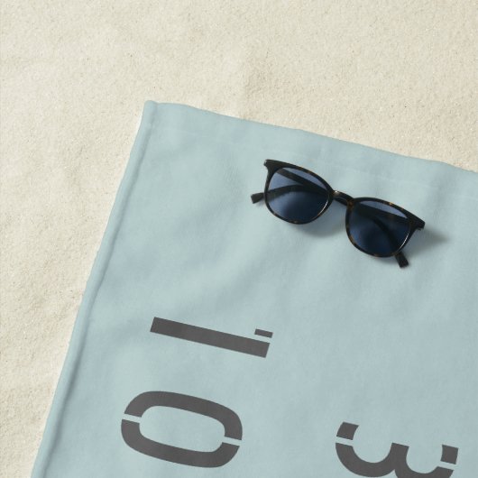 Denver Latitude Longitude Strandlaken (In situ)