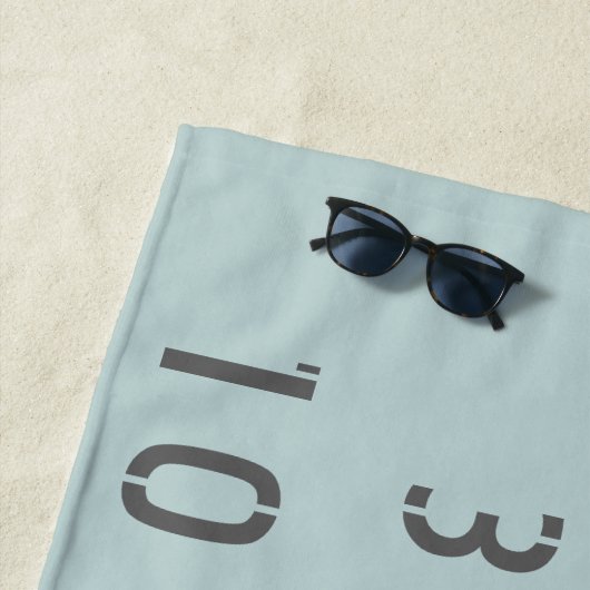 Denver Latitude Longitude Strandlaken (In situ)