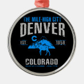 Denver Metalen Ornament (Voorkant)