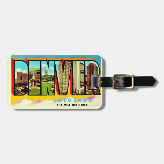 Denver Mile High Bagage Label (Voorkant horizontaal)