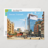 Denver Millennium Bridge, Denver, Colorado Briefkaart (Voorkant / Achterkant)