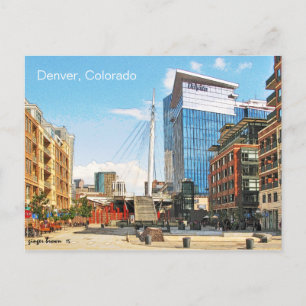 Denver Millennium Bridge, Denver, Colorado Briefkaart