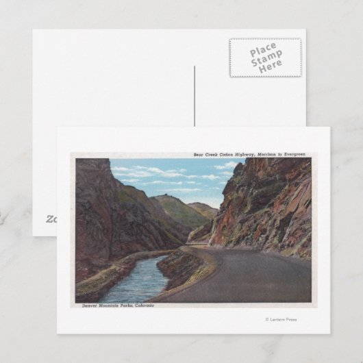 Denver Mountain Park, CO - Beer Creek Canyon Briefkaart (Voorkant / Achterkant)