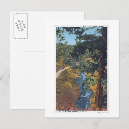 Denver Mountain Park, CO - Beer Creek Canyon Briefkaart (Voorkant / Achterkant)