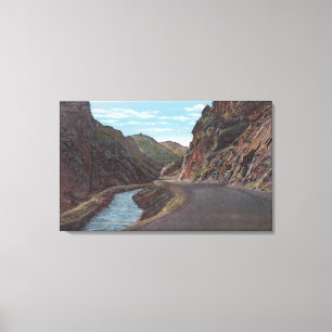 Denver Mountain Park, CO - Beer Creek Canyon Canvas Afdruk