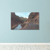 Denver Mountain Park, CO - Beer Creek Canyon Canvas Afdruk (Insitu (Houten vloer))