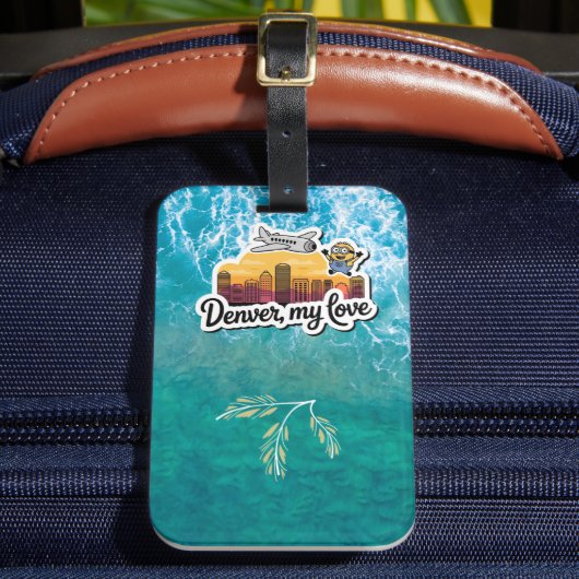 Denver My Love: Smart Luggage Alarm Tag Bagagelabel (Voorkant Insitu 2)