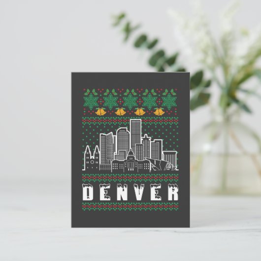 Denver Nevada Lelijke Kerstmis Briefkaart (Staand voorkant)