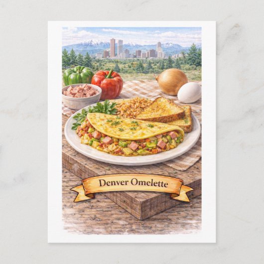 Denver Omelet (Amerikaanse Voedsel Serie) Briefkaart (Voorkant)