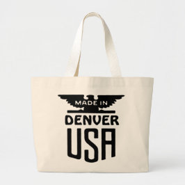  Denver Patriottische Slogan Totebag Grote Tote Bag