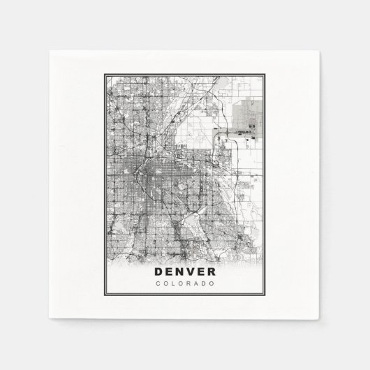 Denver Plattegrond Servet (Voorkant)