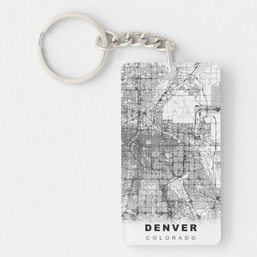 Denver Plattegrond Sleutelhanger (Voorkant)