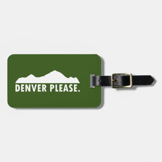Denver Please Bagagelabel (Voorkant horizontaal)