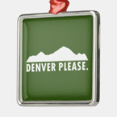 Denver Please Metalen Ornament (Links)