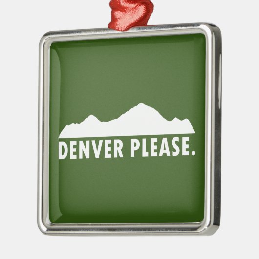 Denver Please Metalen Ornament (Links)
