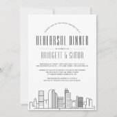 Denver Rehearsal Dinner | City Skyline Kaart (Voorkant)