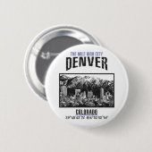 Denver Ronde Button 5,7 Cm (Voorkant /achterkant)