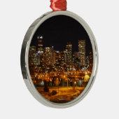 Denver 's nachts metalen ornament (Rechts)