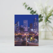 Denver Skyline at Night - Colorado Briefkaart (Staand voorkant)
