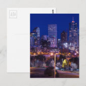 Denver Skyline at Night - Colorado Briefkaart (Voorkant / Achterkant)
