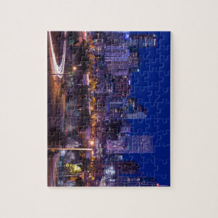 Denver Skyline at Night - Colorado Legpuzzel