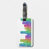 Denver skyline bagagelabel (Achterkant verticaal)