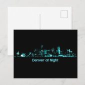 Denver Skyline Briefkaart (Voorkant / Achterkant)
