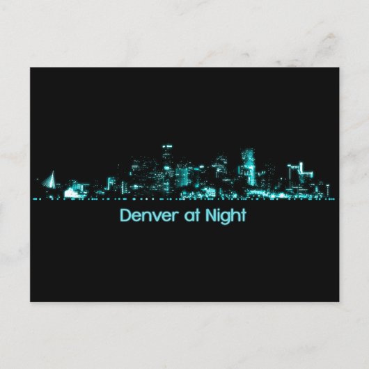 Denver Skyline Briefkaart (Voorkant)