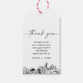 Denver Skyline bruiloft dank u gunst tag Cadeaulabel (Voorkant)