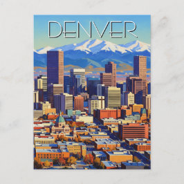 Denver Skyline Colorado Briefkaart