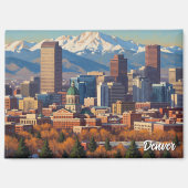 Denver Skyline Colorado Magneet (Voorkant)