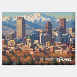 Denver Skyline Colorado Magneet