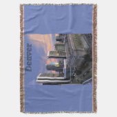 Denver Skyline Deken (Voorkant Verticaal)