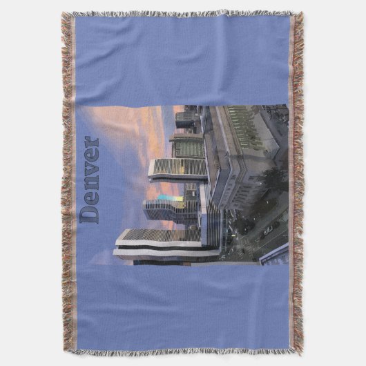 Denver Skyline Deken (Voorkant Verticaal)
