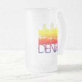 Denver Skyline Matglas Bierpul (Voorkant rechts)