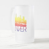 Denver Skyline Matglas Bierpul (Voorkant links)