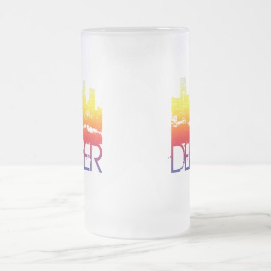 Denver Skyline Matglas Bierpul (Center)