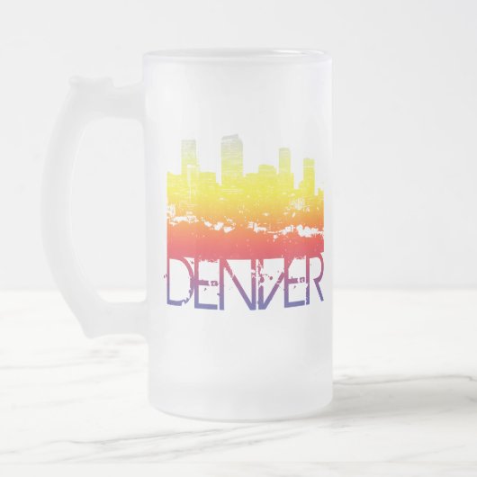 Denver Skyline Matglas Bierpul (Links)