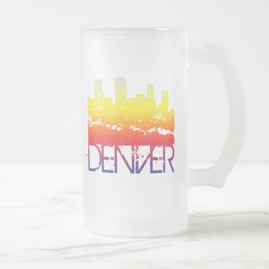 Denver Skyline Matglas Bierpul (Rechts)