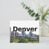 Denver Skyline met Denver in de Sky Briefkaart (Staand voorkant)