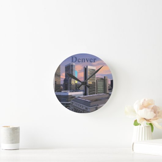 Denver Skyline Ronde Klok (Huis)